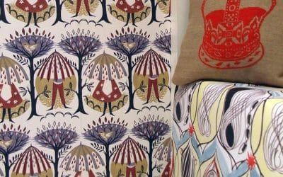 Warner Textile Archive launch Wendy Bray wallpaper collection